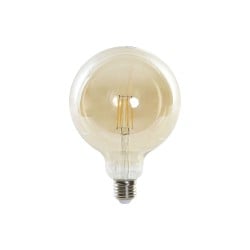 LED-Lampe DKD Home Decor E27 A++ 4 W 450 lm Bernstein 12,5 x 12,5 x 18 cm