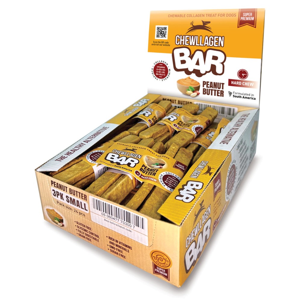 Small bars Chewllagen Peanut butter 72 Pieces