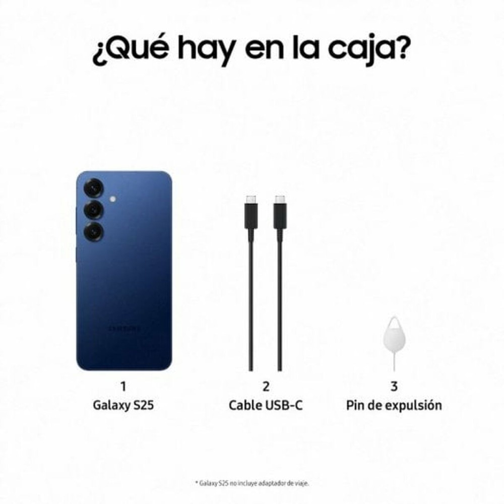 Smartphone Samsung Galaxy S25 6,2" Qualcomm Snapdragon 8 Elite 12 GB RAM 128 GB Blue marine