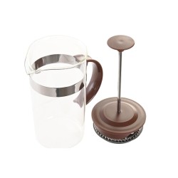 Kolben-Kaffeemaschine DKD Home Decor Braun Durchsichtig Edelstahl Borosilikatglas 350 ml 16 x 9 x 18,5 cm