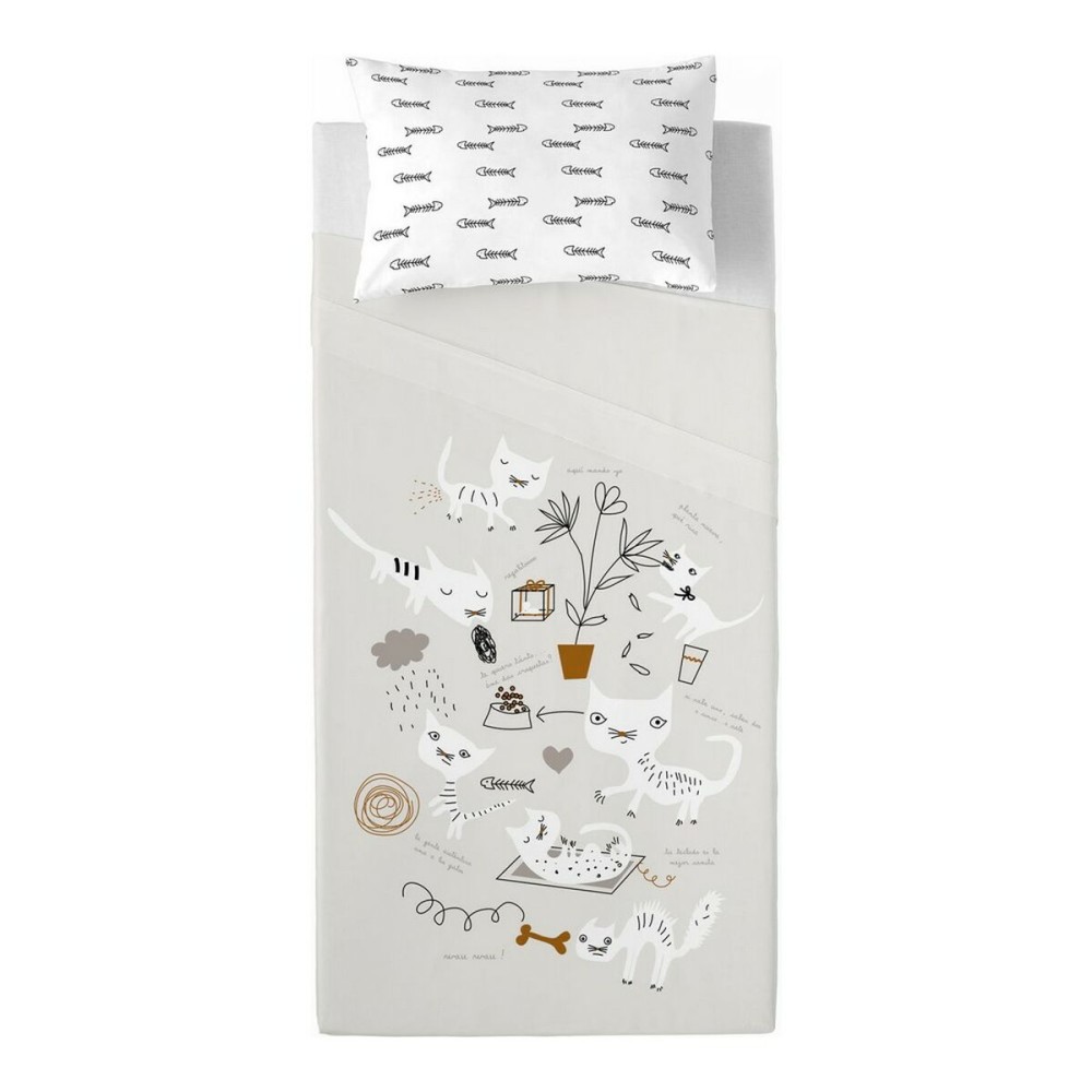 Jeu de draps Panzup Gatos 2 Lit 1 persone 160 x 270 cm