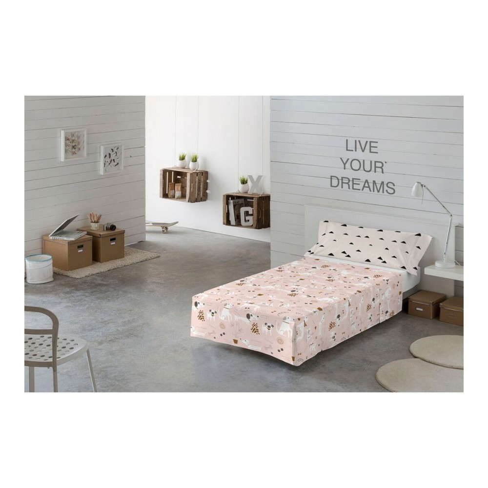 Jeu de draps Panzup Dog 4 Lit king size 260 x 270 cm