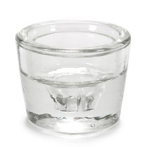 Kerzenschale Durchsichtig Glas 6 x 4,3 x 6 cm (12 Stück)