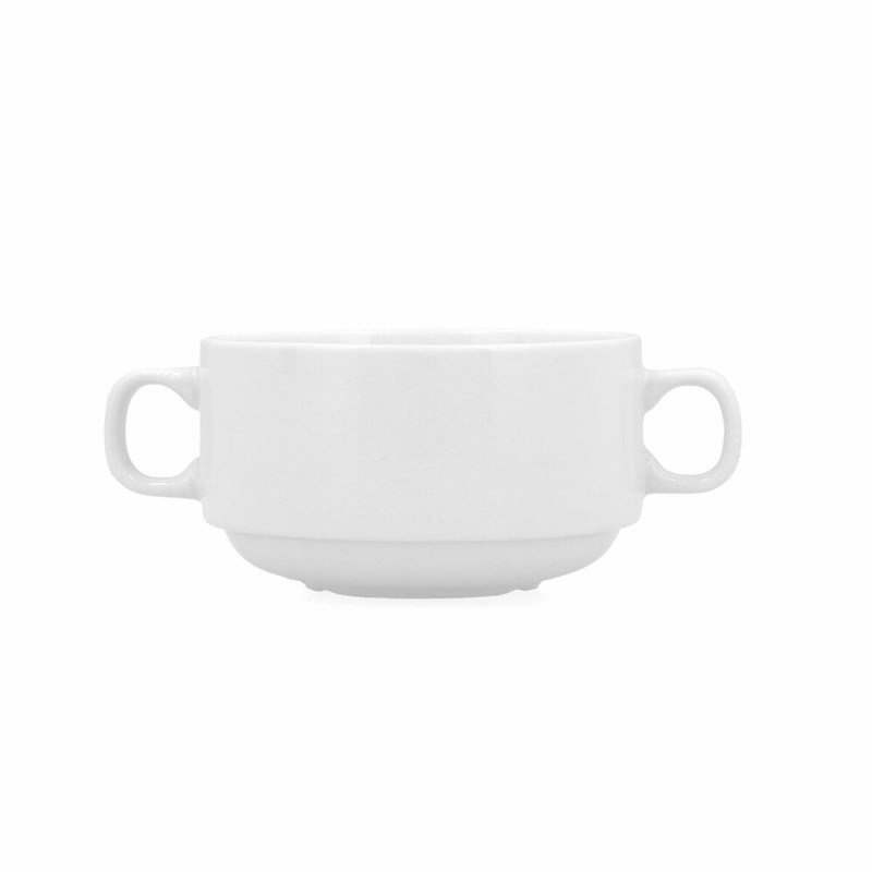 Tasses pour soupe Bidasoa Glacial Blanc 300 ml (6 Unités) (Pack 6x)