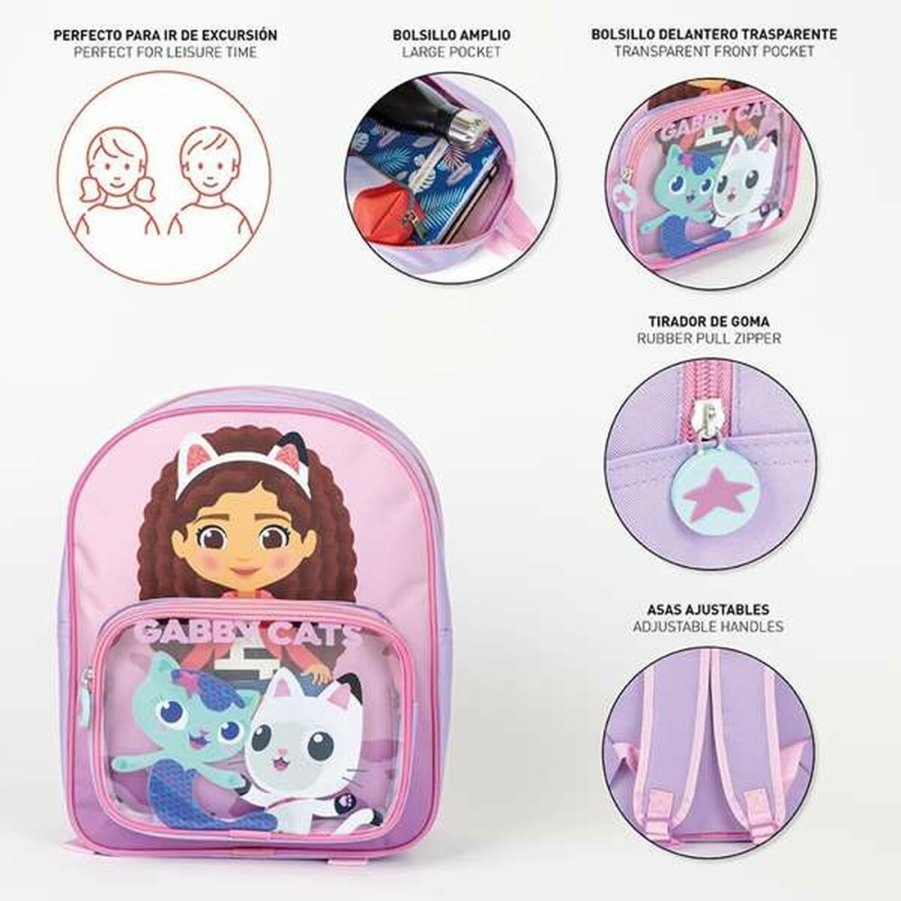 Schulrucksack Gabby's Dollhouse Rosa 25,0 x 30,0 x 1,2 cm