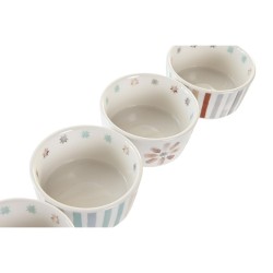 Plateau apéritif DKD Home Decor 19,7 x 19,7 x 1 cm Multicouleur Grès