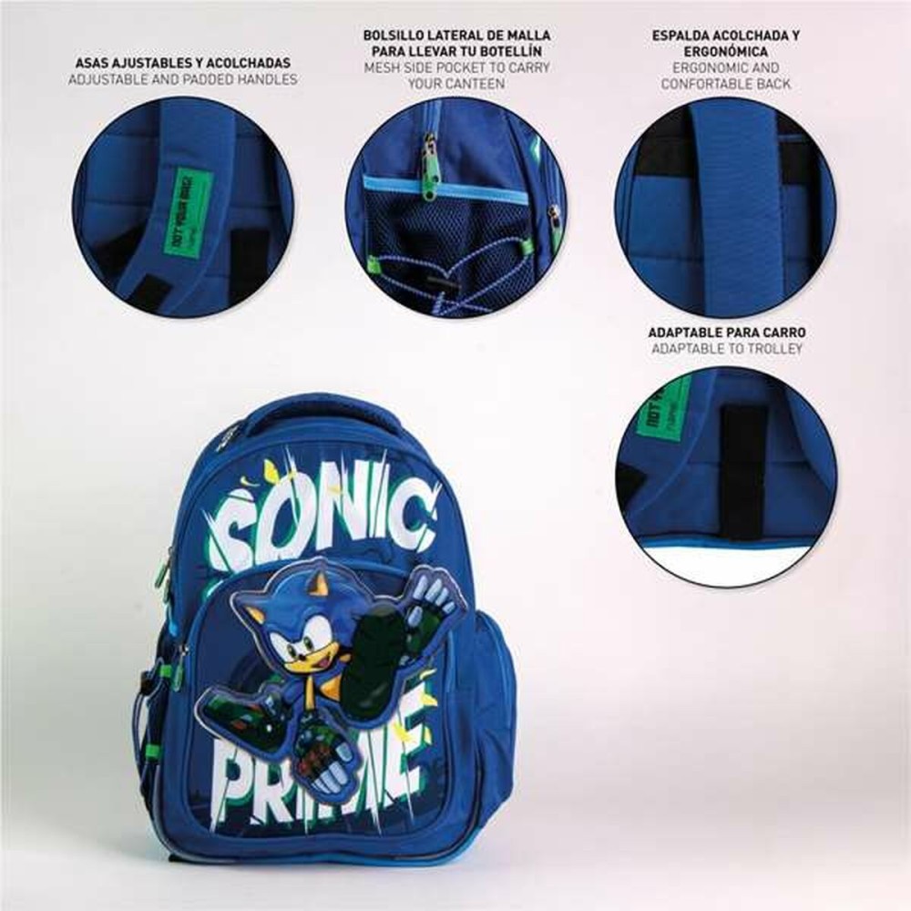 Schulrucksack Sonic Dunkelblau