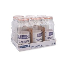 Pot en verre Quid New Canette Transparent verre 2 L (Pack 6x)