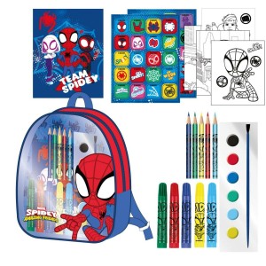 Sac à Dos pour Enfant à Dessiner Spidey Bleu 22,0 x 23,0 x 7,0 cm