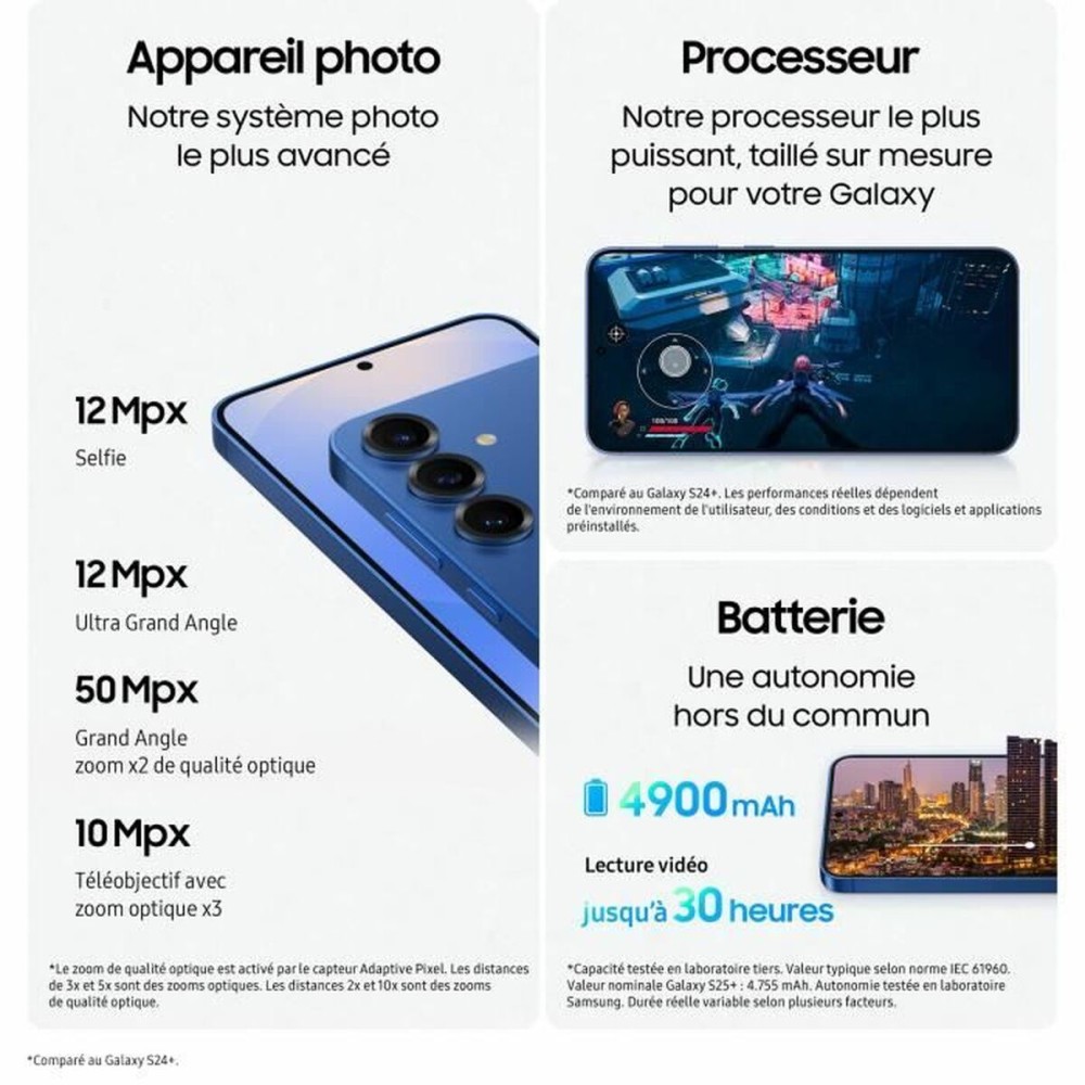 Smartphone Samsung 6,7" Qualcomm Snapdragon 8 Elite 12 GB RAM 256 GB Blau