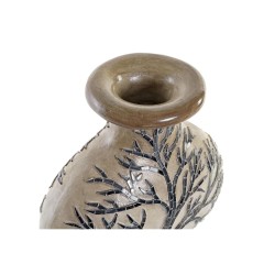 Vase DKD Home Decor Baum Kristall Schwarz Beige Terrakotta (30 x 15 x 33,5 cm)