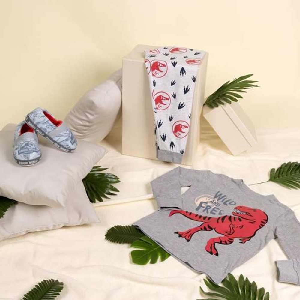Pyjama Enfant Jurassic Park Gris