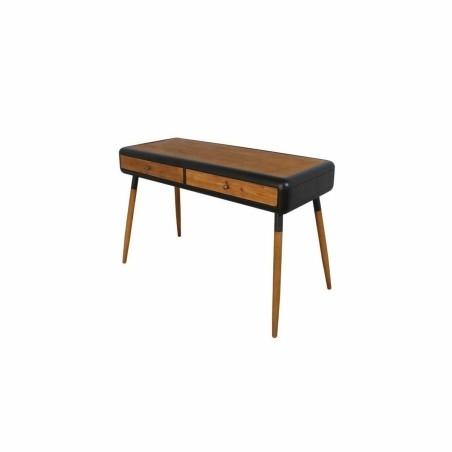 Console DKD Home Decor Black Natural Dark brown Dark grey Metal Fir 120 x 50 x 77 cm