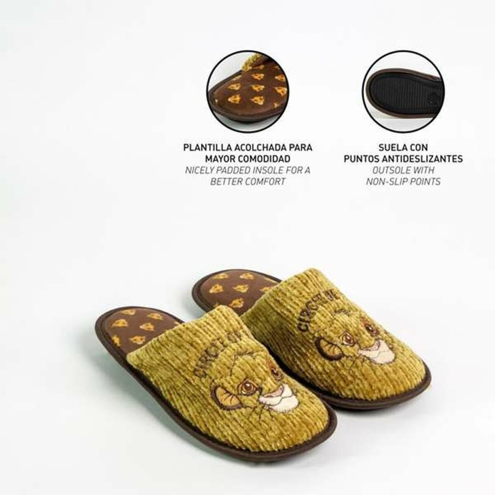House Slippers The Lion King Mustard