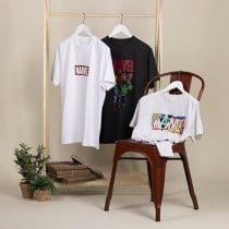Herren Kurzarm-T-Shirt Marvel Weiß