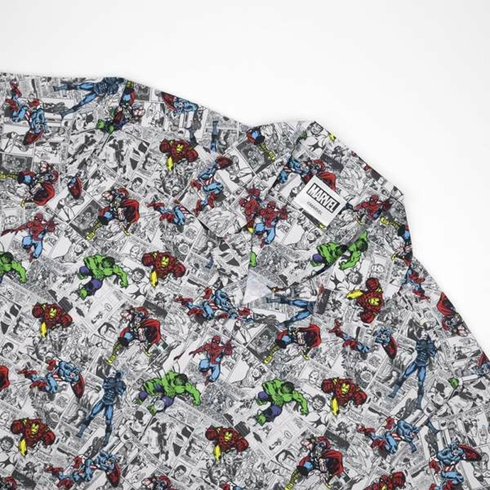 Men’s Short Sleeve T-Shirt Marvel Light grey