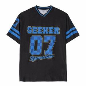 Herren Kurzarm-T-Shirt Harry Potter Ravenclaw Schwarz