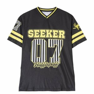 T-shirt à manches courtes homme Harry Potter Hufflepuff Noir