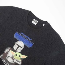 Herren Kurzarm-T-Shirt The Mandalorian Schwarz