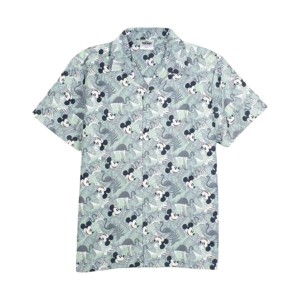 Men’s Short Sleeve T-Shirt Mickey Mouse Light Green