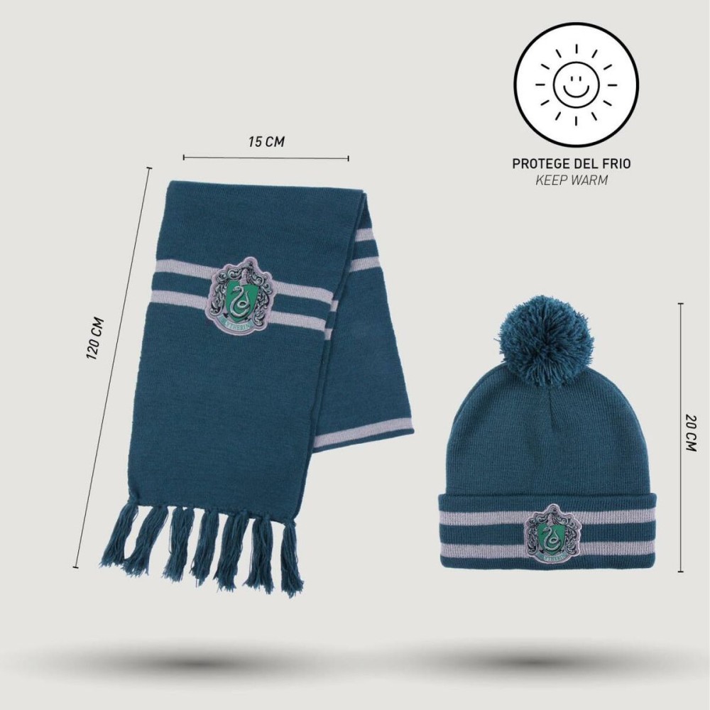 Mütze und Schal Harry Potter Dark Green