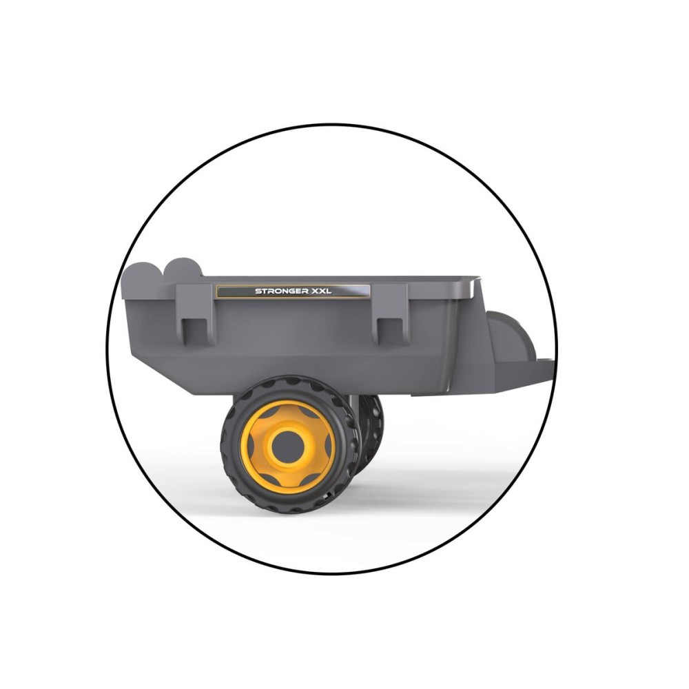 Tracteur à pédale Smoby Stronger XXL Gris 161 x 56 cm Remorque