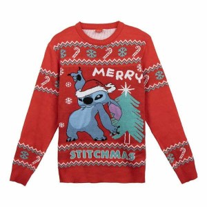 Pull femme Stitch Rouge