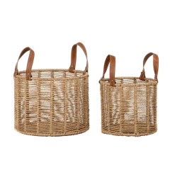 Set de basket DKD Home Decor 32 x 32 x 26 cm Métal Corde 32 x 32 x 39 cm Boho