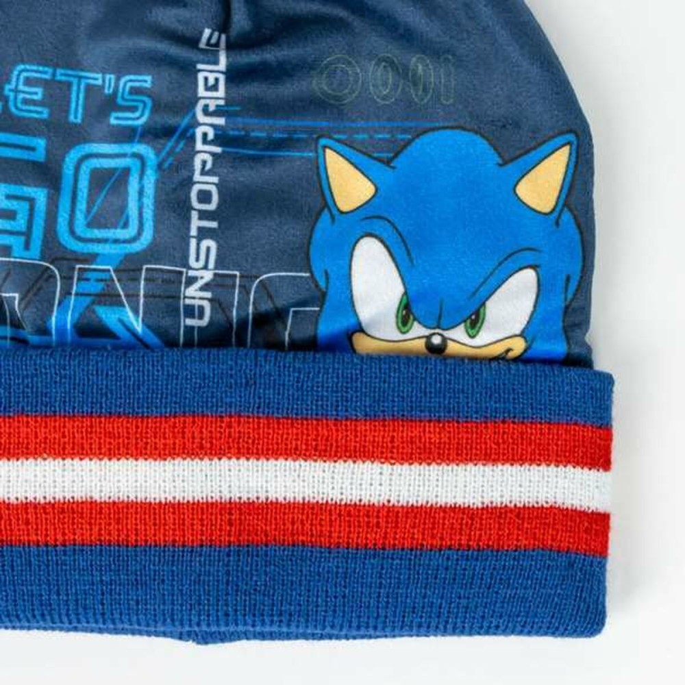 Hat, Scarf and Gloves Sonic 2-8 Years