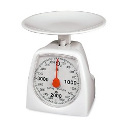 retro kitchen scales EDM White 4 Kg 16,5 x 11 x 13 cm