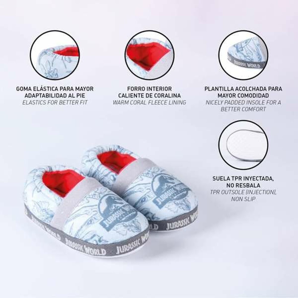 House Slippers Jurassic Park Light grey 28-29