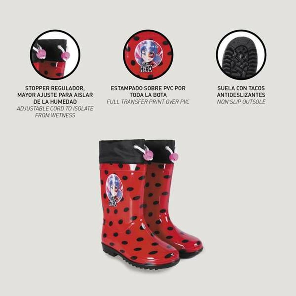 Bottes en Caoutchouc pour Enfants Lady Bug 27
