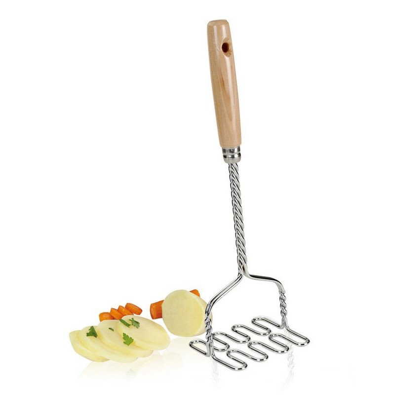 Potato Masher Metaltex Wooden handles (10 x 9,2 x 32,2 cm)