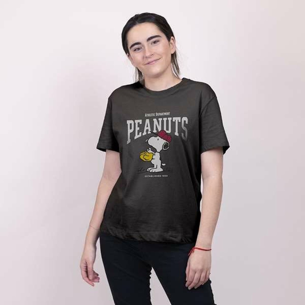 T-shirt à manches courtes homme Snoopy Noir S