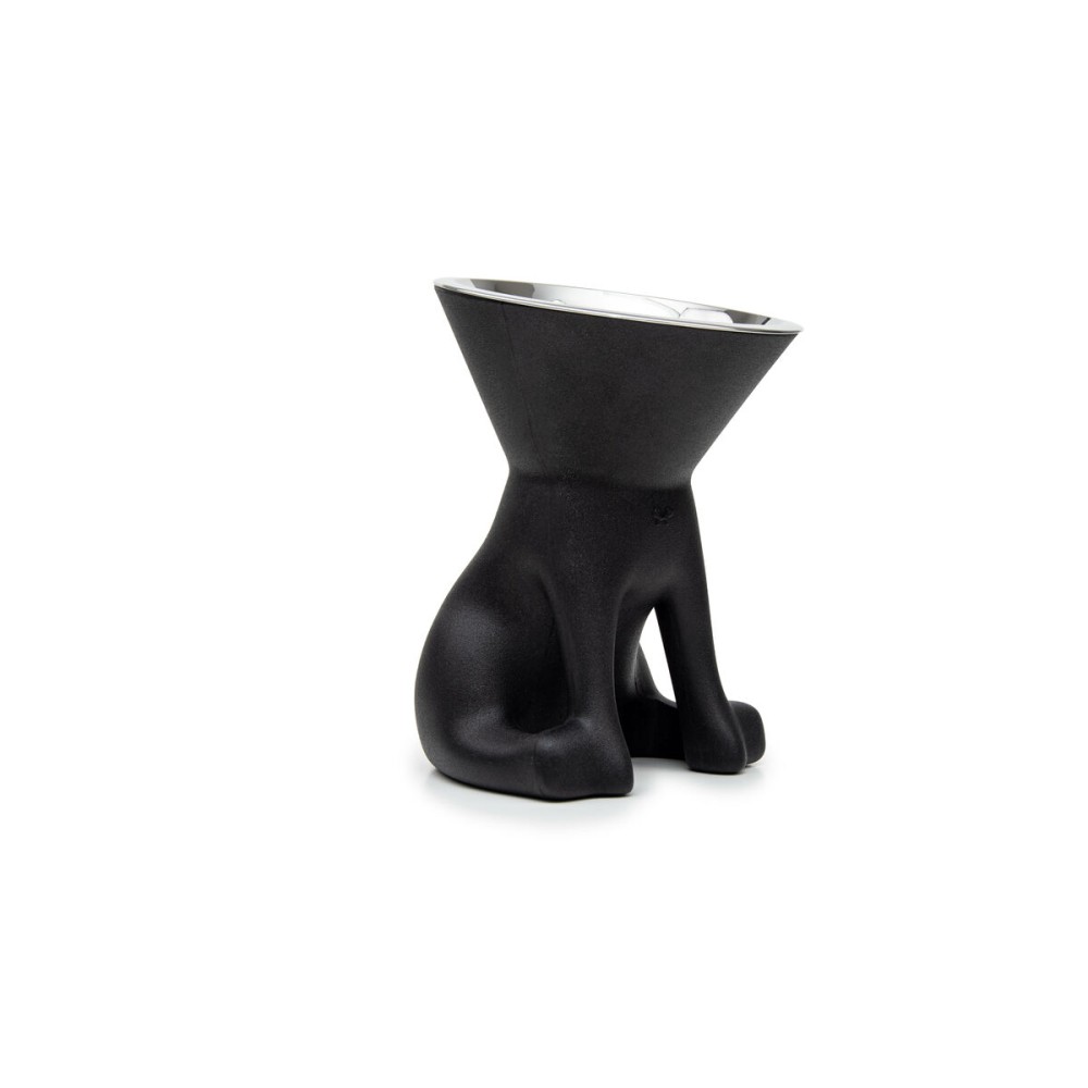 Mangeoire pour chiens United Pets Up Elisabeth Noir Acier inoxydable Polyéthylène 1 L
