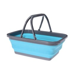 Folding Clothes Basket Ultra Clean polypropylene Plastic 39 x 27 x 28 cm 39 x 27 x 14,5 cm