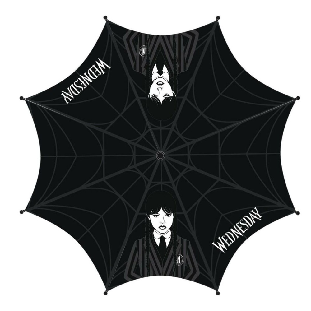 Regenschirm Wednesday Schwarz matte black