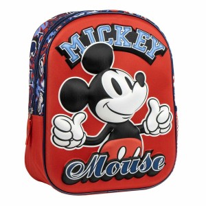 School Bag Mickey Mouse Red 25,0 x 31,0 x 10,0 cm