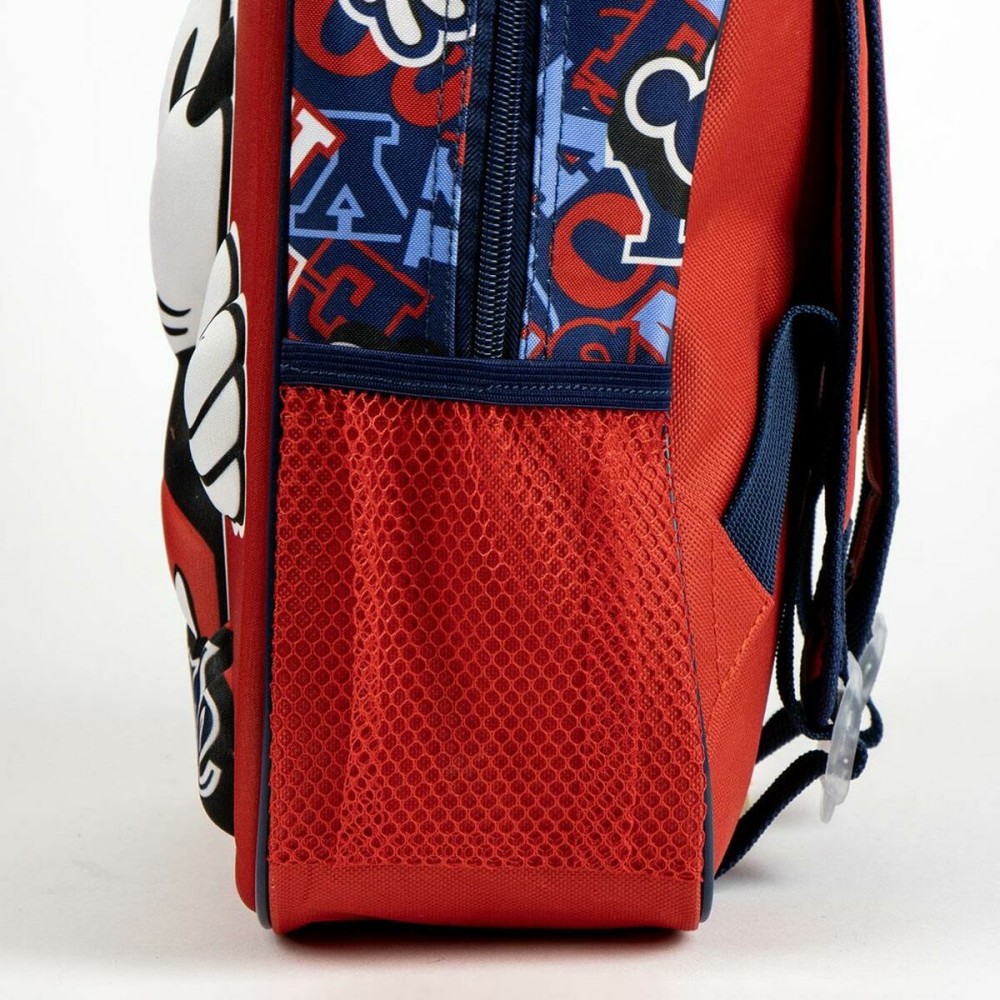 School Bag Mickey Mouse Red 25,0 x 31,0 x 10,0 cm