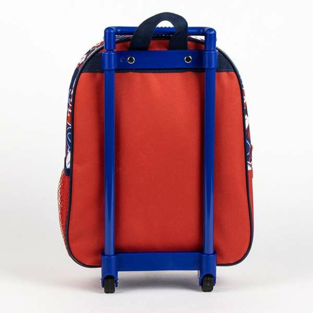 School Rucksack with Wheels Mickey Mouse Red 25,0 x 31,0 x 10,0 cm 3D