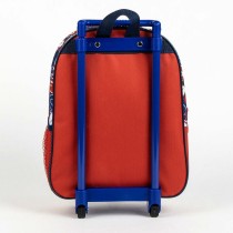 School Rucksack with Wheels Mickey Mouse Red 25,0 x 31,0 x 10,0 cm 3D