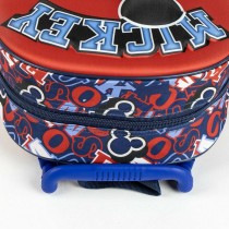 School Rucksack with Wheels Mickey Mouse Red 25,0 x 31,0 x 10,0 cm 3D