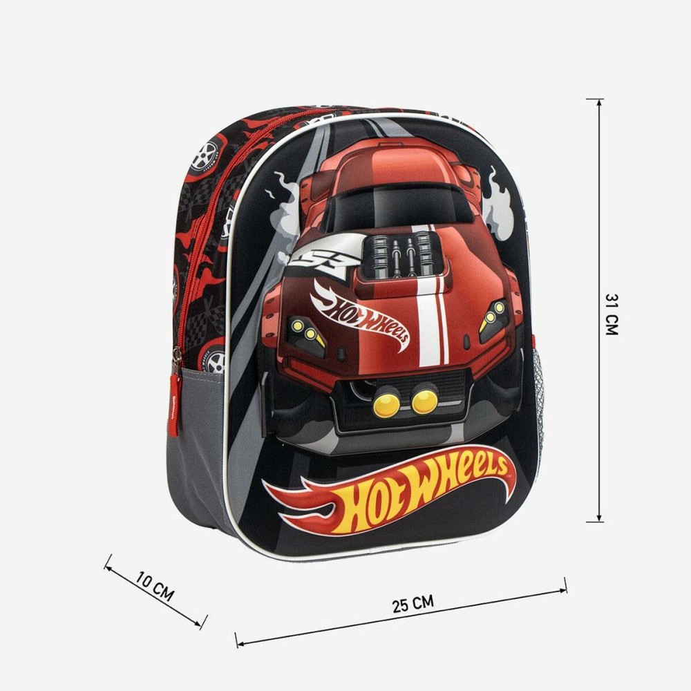 Schulrucksack Hot Wheels Grau 25,0 x 31,0 x 10,0 cm