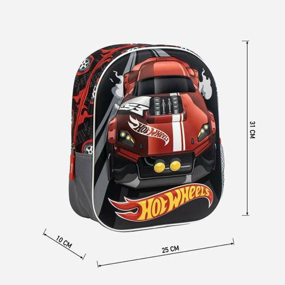 Schulrucksack Hot Wheels Grau 25,0 x 31,0 x 10,0 cm