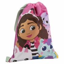 Rucksacktasche mit Bändern Gabby's Dollhouse Rosa 27,0 x 33,0 x 1,0 cm