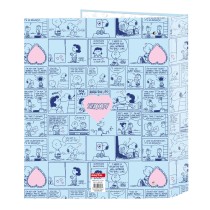 Ring binder Snoopy Love Blue A4 27 x 33 x 6 cm