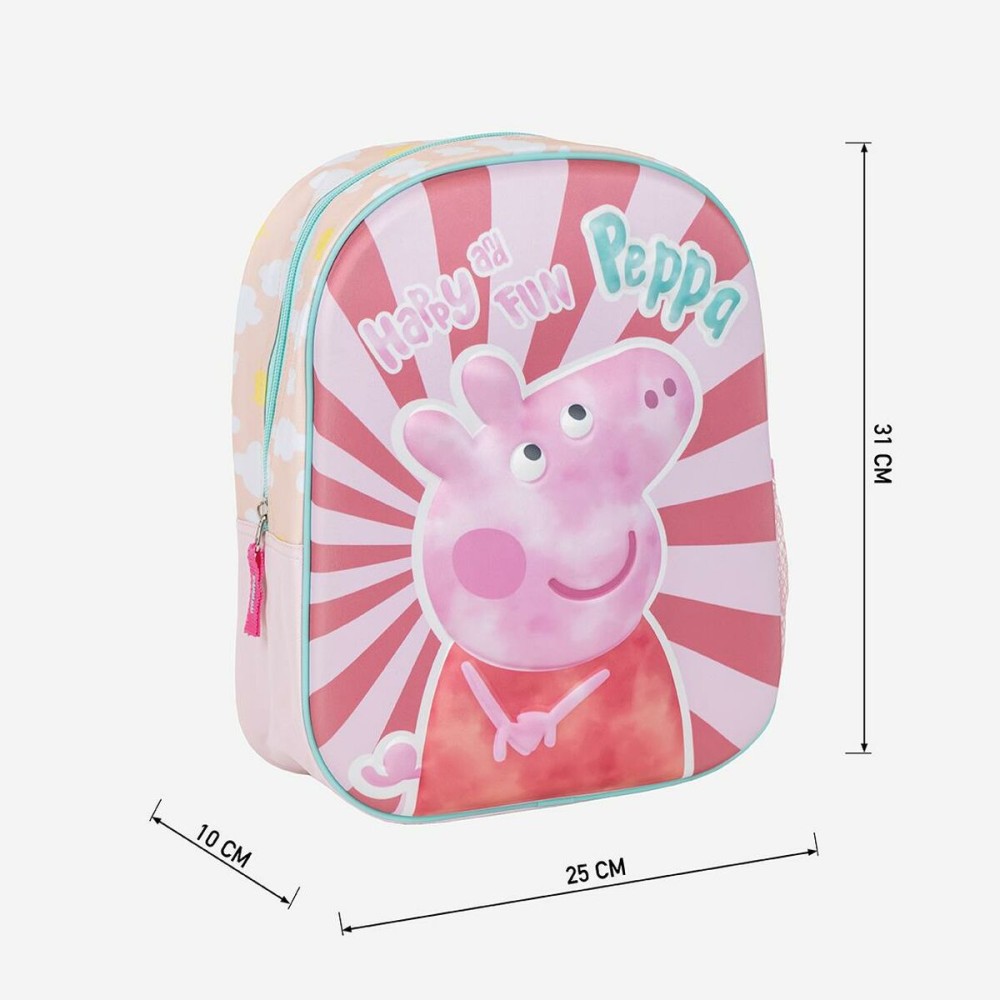 Child bag Peppa Pig Pink 25,0 x 31,0 x 10,0 cm