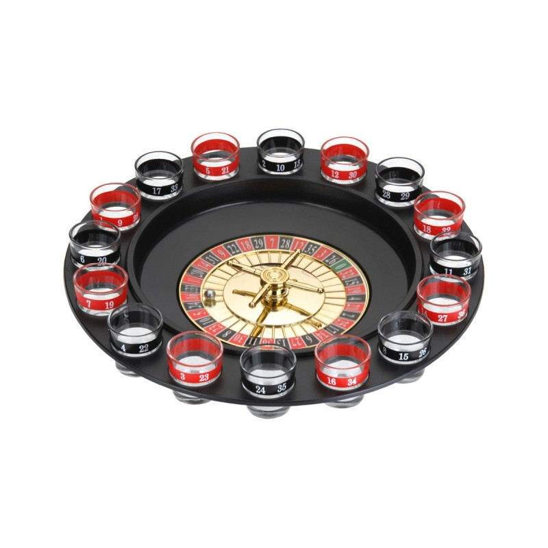 Drinking Game Casino Roulette ‎90267 18 pcs Glass