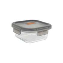 Hermetic Lunch Box MasterChef Grey Transparent Squared 1,1 L (6 Units)