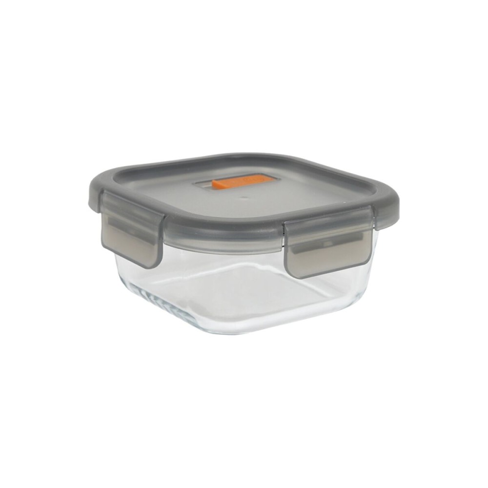 Hermetic Lunch Box MasterChef Grey Transparent Squared 1,1 L (6 Units)